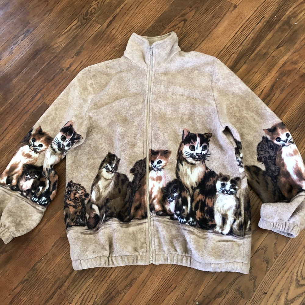 Cat Flannel Jacket